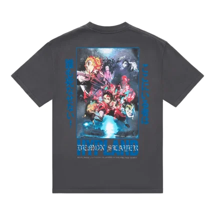 Mugen Train Demon Slayer Vintage Grey T-Shirt