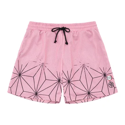 Demon Slayer Nezuko Graphic Mesh Shorts