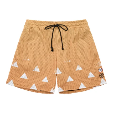 Demon Slayer Zenitsu Yellow Mesh Shorts