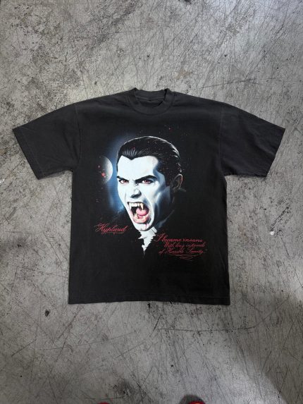 Halloween Vampire Tee Vintage Grey | Modern Casual Shirt