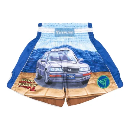 Street Fighter Car Graphic Muay Thai Shorts
