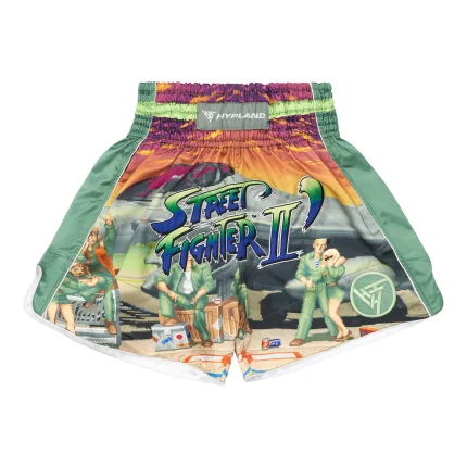 Street Fighter Guile Graphic Muay Thai Shorts