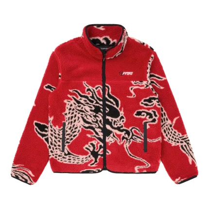 Year of the Dragon Sherpa Jacket | Red Edition