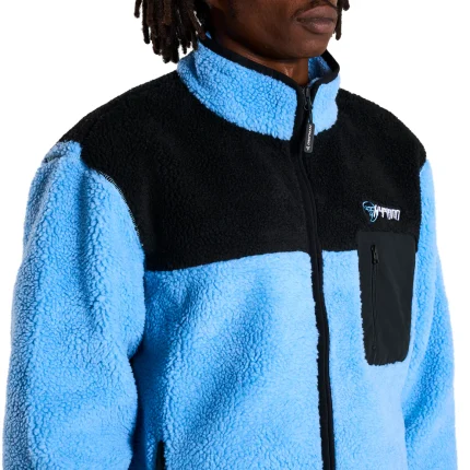 Blue Eyes Sherpa Jacket | Light Blue Edition