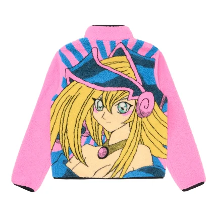 Pink Dark Magician Girl Sherpa Zip Jacket